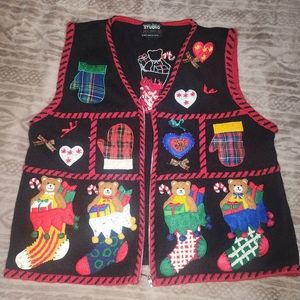 Vintage 90s Christmas Sweater Vest